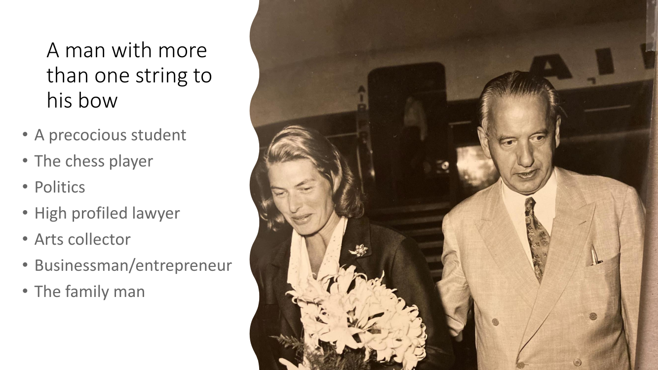 Folke Rogard, President of FIDE the lawyer who organised chess in the